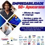 Apucarana realiza feirão de empregos para pessoas 50+
