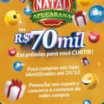 Campanha de Natal da ACIA vai sortear R$ 70 mil