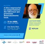 Associado ACIA terá desconto em palestra do Luis Pondé