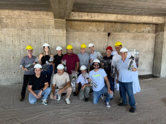 🏗️📰 Imprensa visita pela primeira vez a obra do Centro Empresarial ACIA