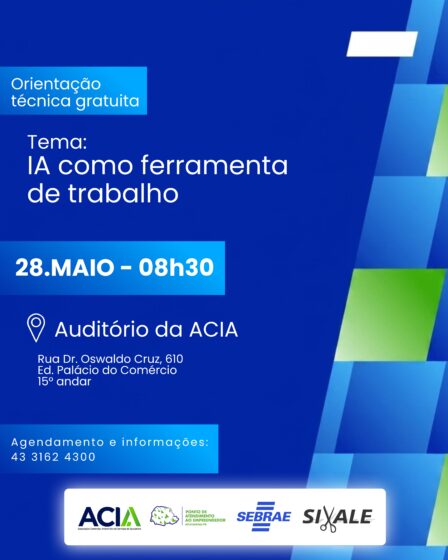 ACIA e Sebrae oferecem orientação gratuita sobre Inteligência Artificial